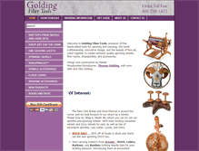 Tablet Screenshot of goldingfibertools.com